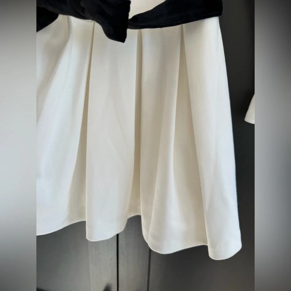 Polo Ralph Lauren | Cream Dress Velvet Belt | 3Y | Pleat skirt | Ruffle cuff - Picture 4 of 8